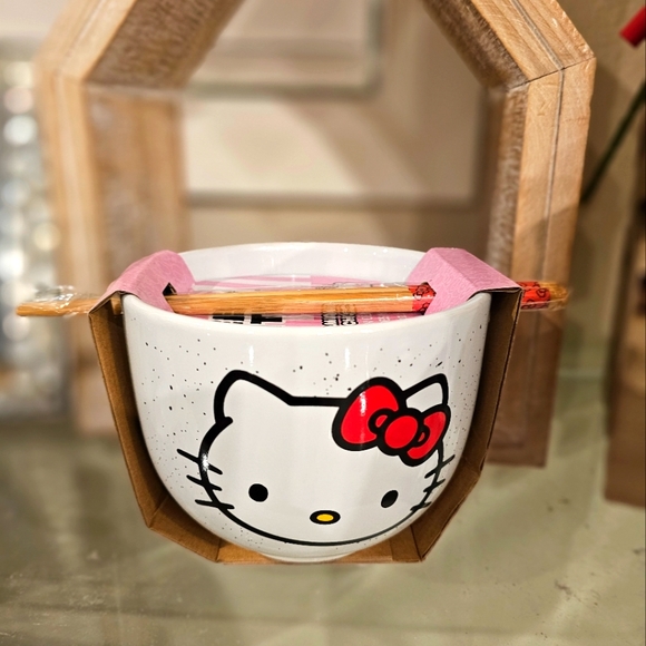 Hello Kitty Other - Hello Kitty Ramen Bowl with Chopsticks